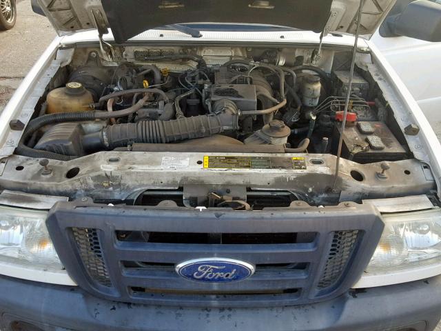 1FTYR10D39PA44340 - 2009 FORD RANGER WHITE photo 7