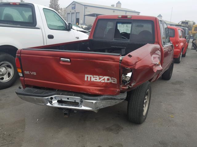 4F4YR16X7YTM10914 - 2000 MAZDA B4000 CAB RED photo 4