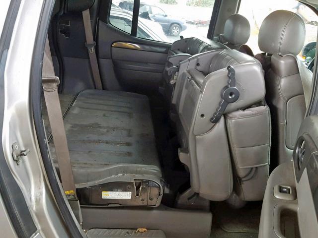 1GKET12P646221431 - 2004 GMC ENVOY XUV TAN photo 6