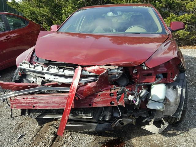 1G1ZK57729F128177 - 2009 CHEVROLET MALIBU LTZ მუქწითელი ფოტო 9