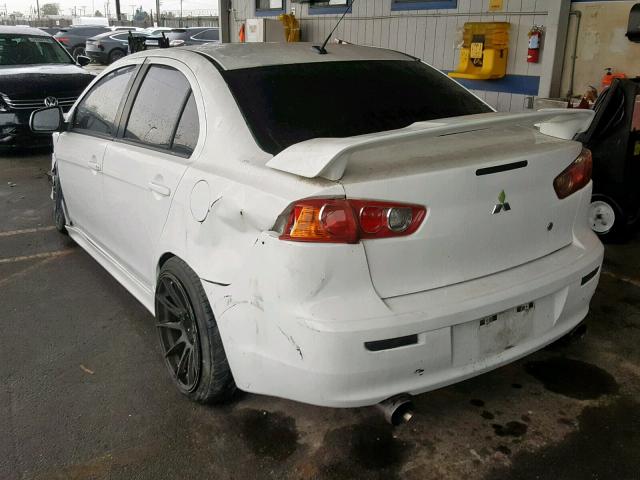 JA3AU86W19U022306 - 2009 MITSUBISHI LANCER GTS WHITE photo 3