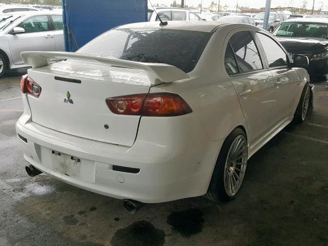 JA3AU86W19U022306 - 2009 MITSUBISHI LANCER GTS WHITE photo 4