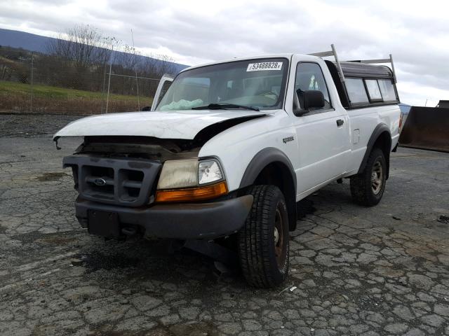 1FTYR11UXWTA41078 - 1998 FORD RANGER WHITE photo 2