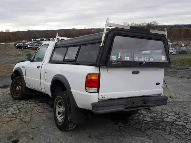 1FTYR11UXWTA41078 - 1998 FORD RANGER WHITE photo 3