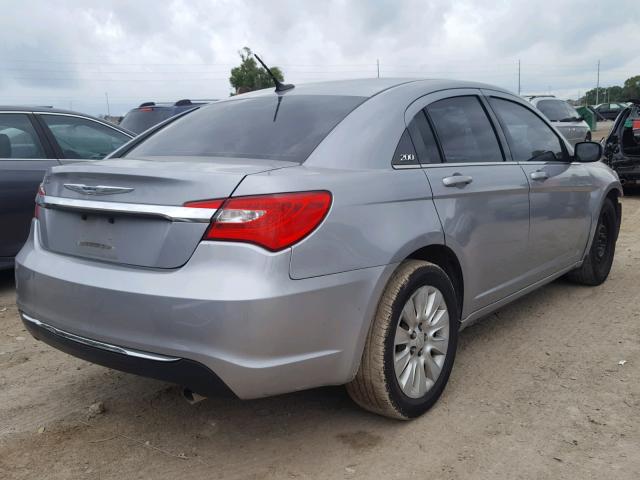 1C3CCBAB1DN641879 - 2013 CHRYSLER 200 LX GRAY photo 4