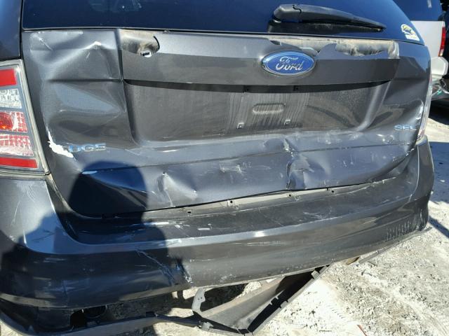 2FMDK38C87BB20161 - 2007 FORD EDGE SEL BLACK photo 9