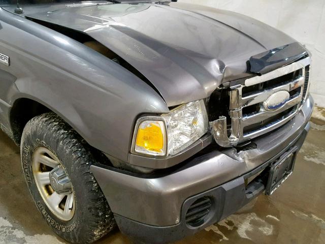 1FTYR10D49PA24744 - 2009 FORD RANGER CHARCOAL photo 9