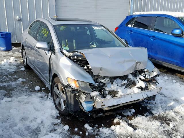 1HGFA16938L025621 - 2008 HONDA CIVIC EXL SILVER photo 1