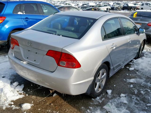 1HGFA16938L025621 - 2008 HONDA CIVIC EXL SILVER photo 4