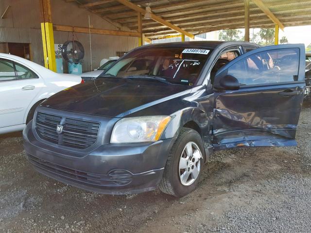 1B3HB28B28D645186 - 2008 DODGE CALIBER BLUE photo 2