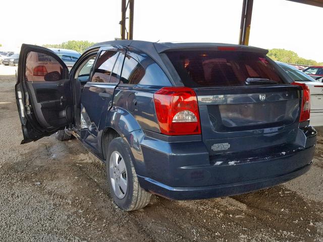 1B3HB28B28D645186 - 2008 DODGE CALIBER BLUE photo 3