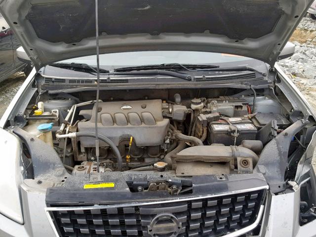 3N1AB61EX8L698176 - 2008 NISSAN SENTRA 2.0 SILVER photo 7