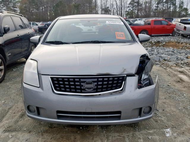 3N1AB61EX8L698176 - 2008 NISSAN SENTRA 2.0 SILVER photo 9