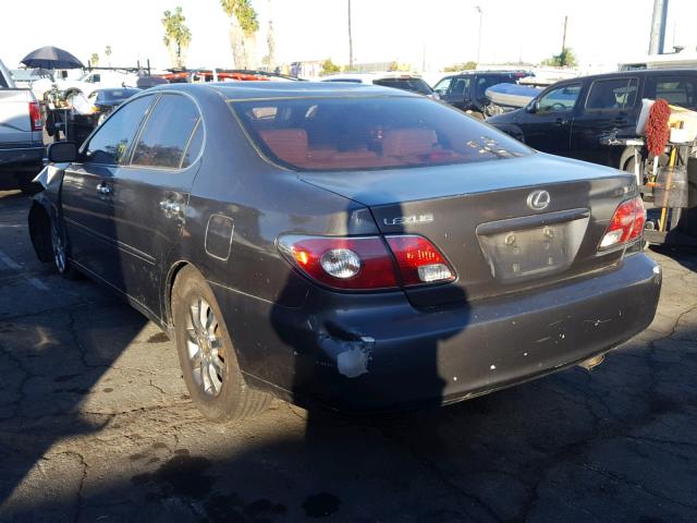 JTHBF30G830110383 - 2003 LEXUS ES 300 GRAY photo 3