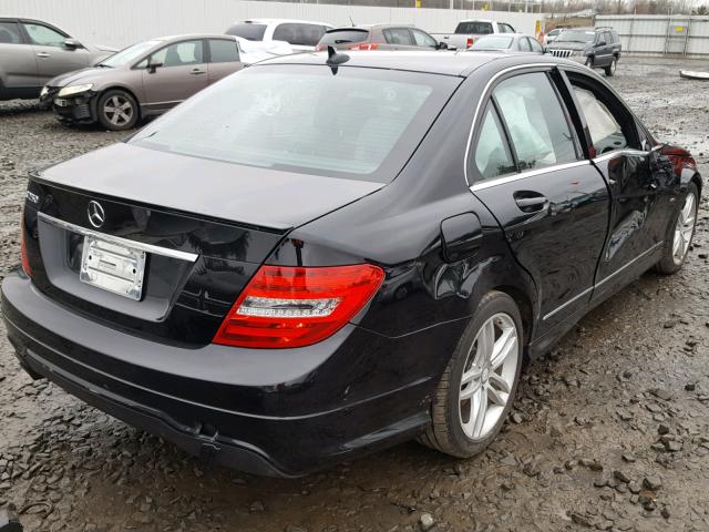 WDDGF4HB9CA632039 - 2012 MERCEDES-BENZ C 250 BLACK photo 4