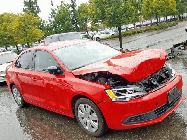 3VW2K7AJ7EM234172 - 2014 VOLKSWAGEN JETTA BASE 红色 照片 1