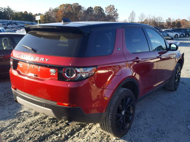 SALCR2BG1HH688170 - 2017 LAND ROVER DISCOVERY RED photo 4