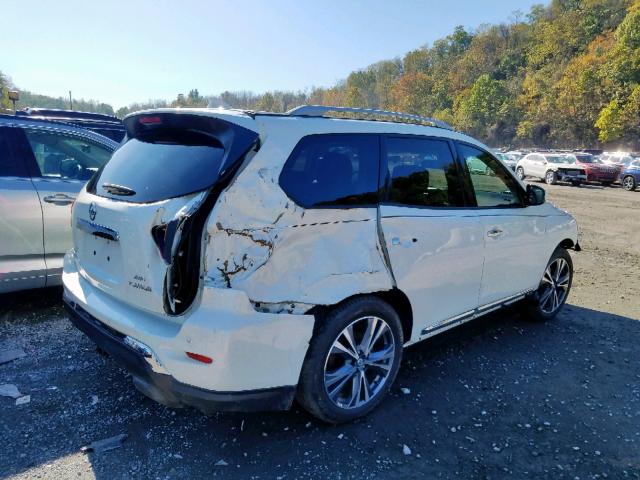 5N1DR2MMXKC608654 - 2019 NISSAN PATHFINDER WHITE photo 4