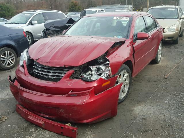 1C3LC56R27N520709 - 2007 CHRYSLER SEBRING TO RED photo 2