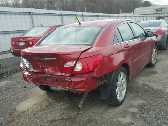 1C3LC56R27N520709 - 2007 CHRYSLER SEBRING TO RED photo 4