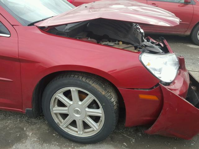 1C3LC56R27N520709 - 2007 CHRYSLER SEBRING TO RED photo 9