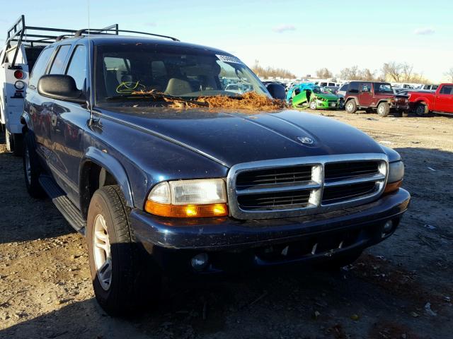 1D4HS58N03F512131 - 2003 DODGE DURANGO SL BLUE photo 1