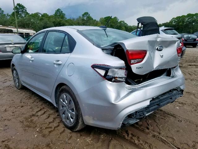 3KPA24AB8KE158960 - 2019 KIA RIO S SILVER photo 3