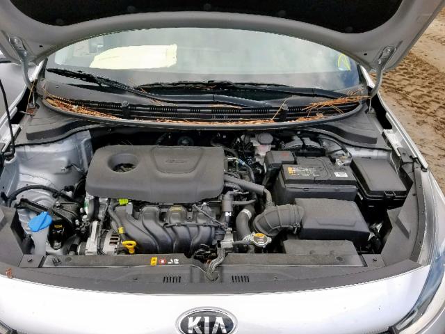 3KPA24AB8KE158960 - 2019 KIA RIO S SILVER photo 7