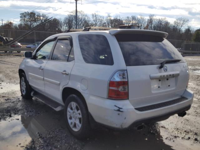 2HNYD18894H560442 - 2004 ACURA MDX TOURIN WHITE photo 3