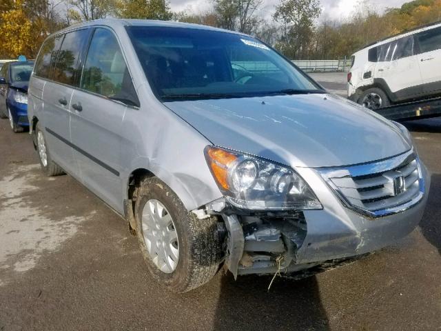 5FNRL3H25AB034198 - 2010 HONDA ODYSSEY LX SILVER photo 1