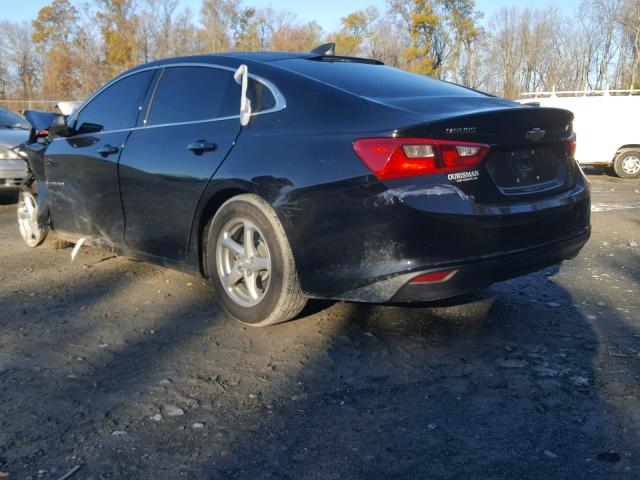 1G1ZB5STXJF231615 - 2018 CHEVROLET MALIBU LS BLACK photo 3