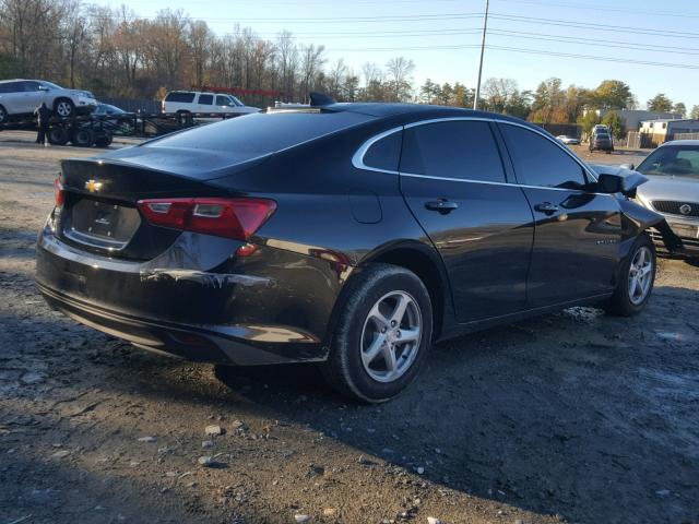 1G1ZB5STXJF231615 - 2018 CHEVROLET MALIBU LS BLACK photo 4