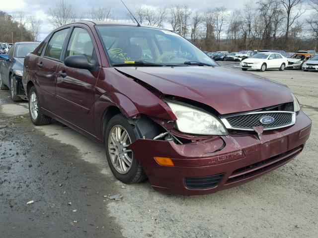 1FAFP34N27W329955 - 2007 FORD FOCUS ZX4 MAROON photo 1