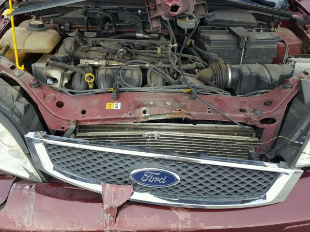 1FAFP34N27W329955 - 2007 FORD FOCUS ZX4 MAROON photo 7