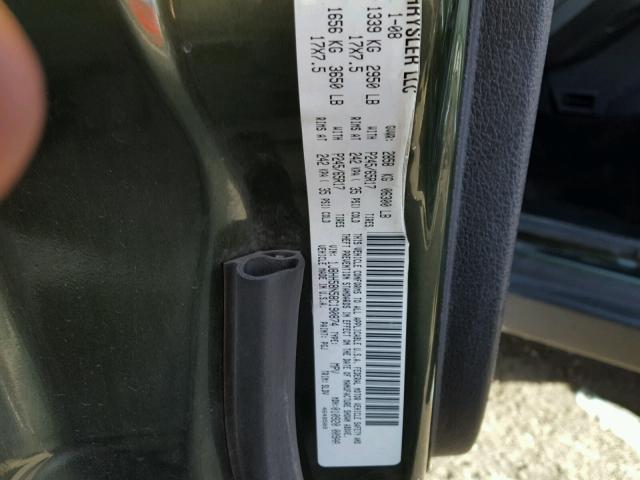 1J8HH58N58C190874 - 2008 JEEP COMMANDER GREEN photo 10