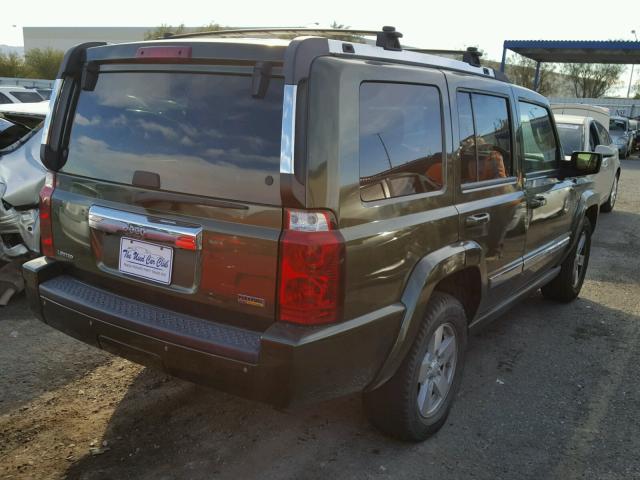 1J8HH58N58C190874 - 2008 JEEP COMMANDER GREEN photo 4