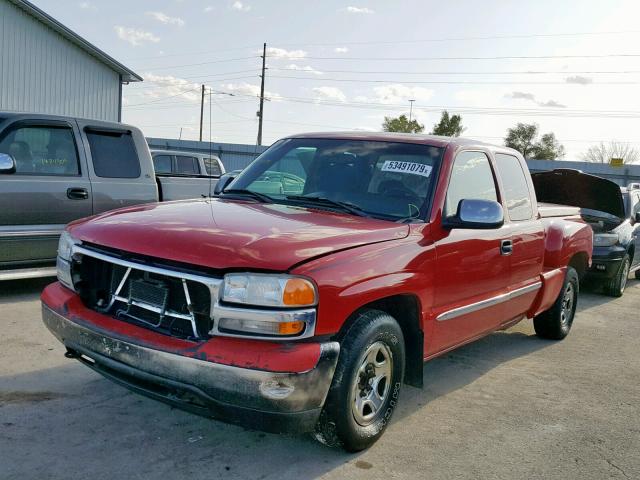 2GTEC19T4Y1115684 - 2000 GMC NEW SIERRA RED photo 2