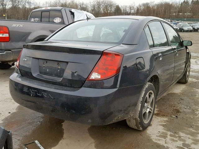 1G8AZ55F47Z184024 - 2007 SATURN ION LEVEL BLACK photo 4