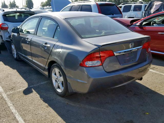 2HGFA16629H339278 - 2009 HONDA CIVIC GRAY photo 3