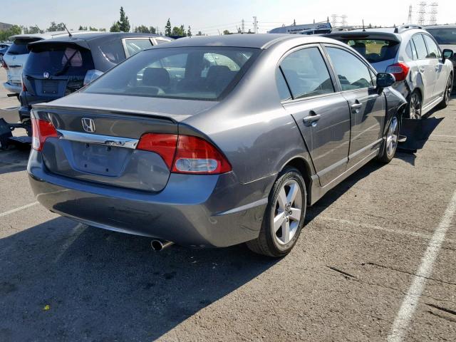 2HGFA16629H339278 - 2009 HONDA CIVIC GRAY photo 4