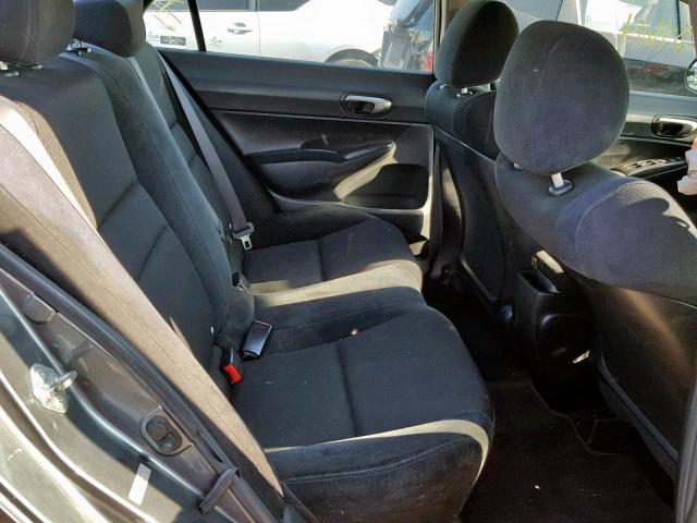 2HGFA16629H339278 - 2009 HONDA CIVIC GRAY photo 6