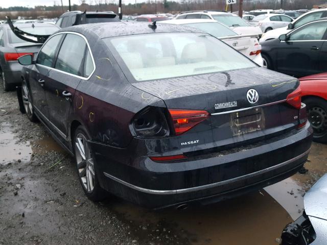 1VWDT7A33HC031437 - 2017 VOLKSWAGEN PASSAT R-L 黑色 照片 3