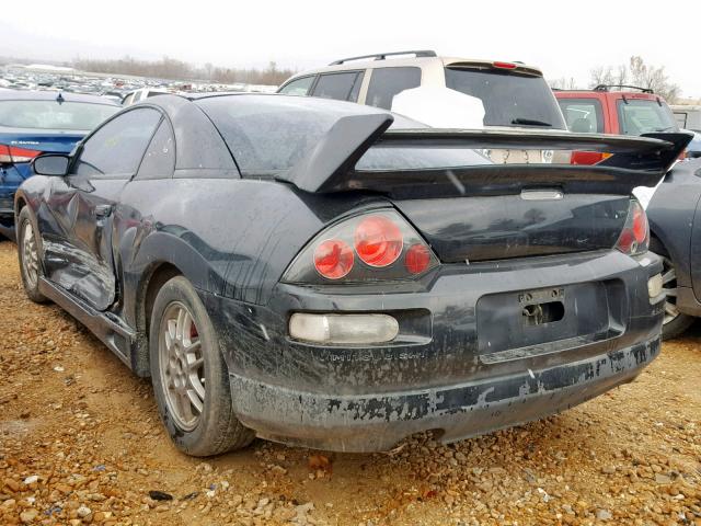 4A3AC84L0YE107012 - 2000 MITSUBISHI ECLIPSE GT BLACK photo 3