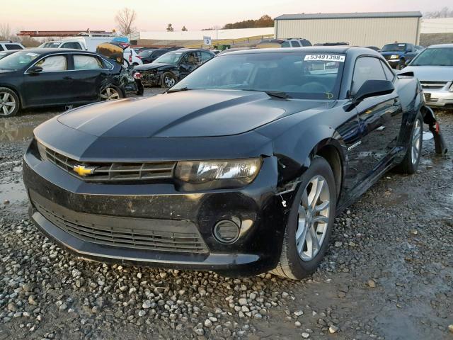 2G1FA1E31E9238431 - 2014 CHEVROLET CAMARO LS BLACK photo 2