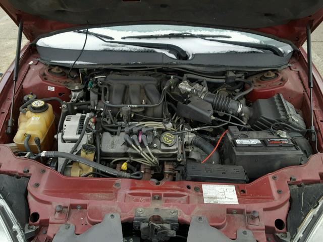 1FAFP55224A185235 - 2004 FORD TAURUS SES MAROON photo 7