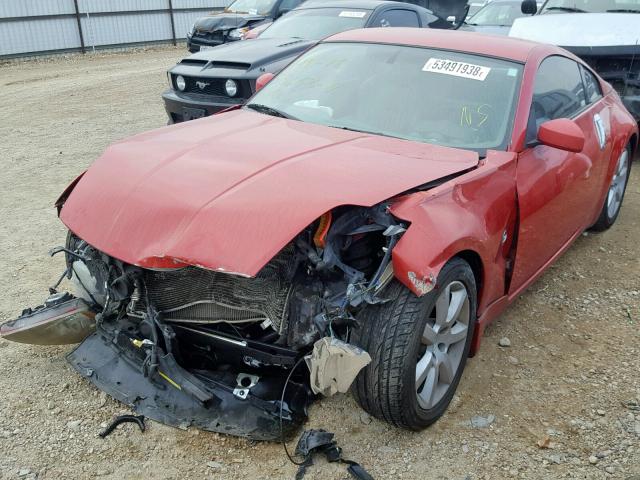 JN1AZ34D83T115685 - 2003 NISSAN 350Z COUPE RED photo 2