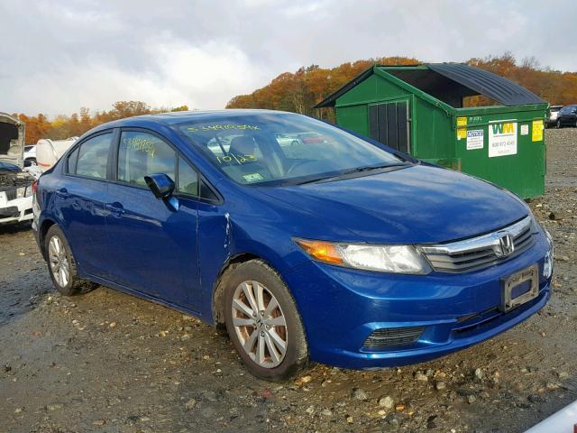 2HGFB2F85CH544878 - 2012 HONDA CIVIC EX BLUE photo 1