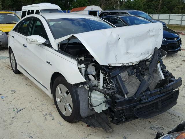 KMHEC4A46CA059165 - 2012 HYUNDAI SONATA HYB WHITE photo 1