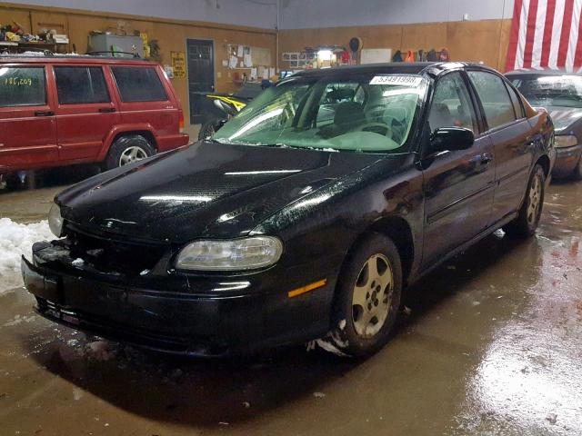 1G1NE52J33M668665 - 2003 CHEVROLET MALIBU LS BLACK photo 2