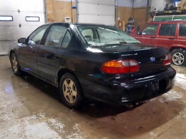 1G1NE52J33M668665 - 2003 CHEVROLET MALIBU LS BLACK photo 3
